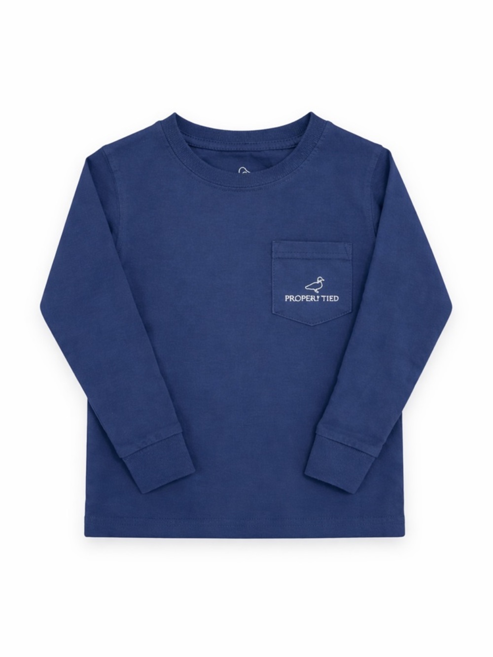 Kids' Long-Sleeve Pocket Tee - Navy